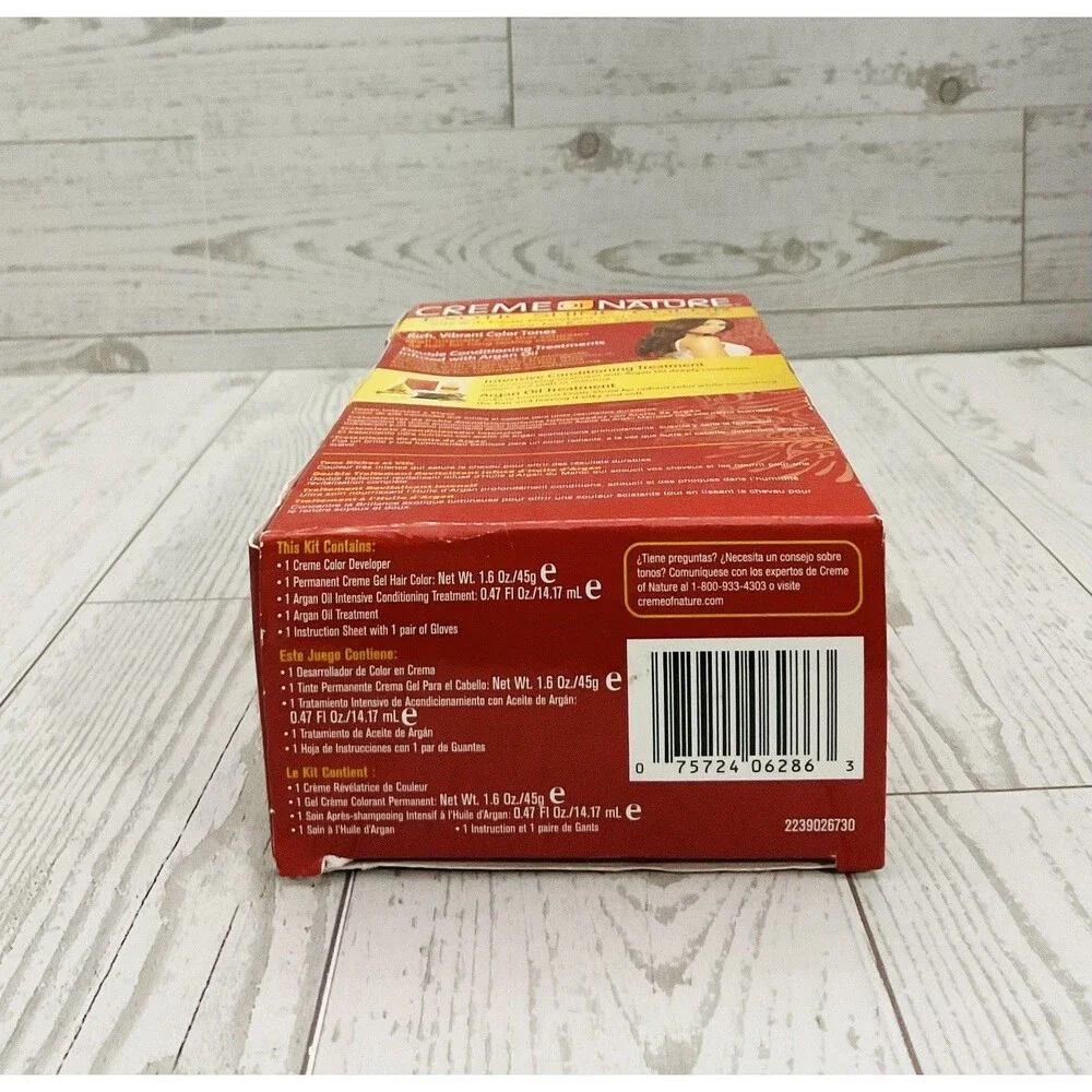Creme of Nature Exotic Shine Color 7.3 Medium Warm Brown Argan Oil